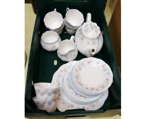 A Queens china tea service (Claire pattern)