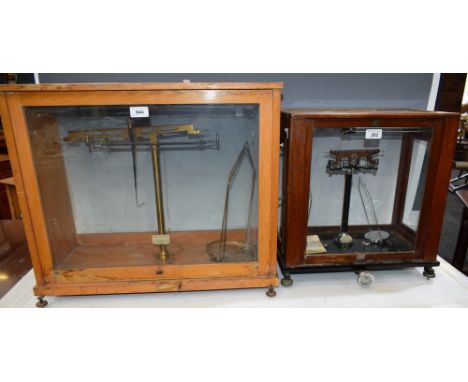 Scientific Instruments - Baird and Tatlock (London) Ltd Oertling balance scale; another Bota, cased (2)