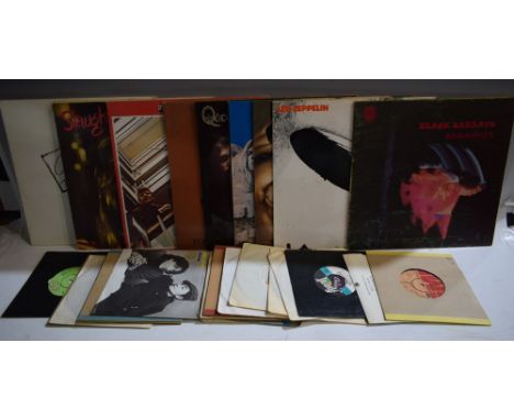 Vinyl Records - LP's and 7" singles - LP's including Black Sabbath - Paranoid - 6360 011; Led Zeppelin - Led Zeppelin I - ATL