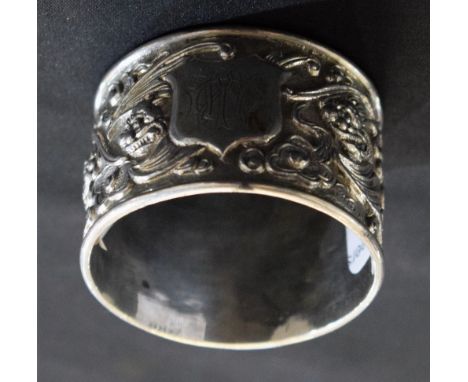 A Chinese silver napkin ring, Woshing, Shanghi c.1880