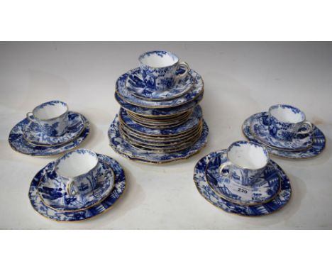 A Royal Crown Derby Mikado pattern part tea set, comprising cups, saucers, side plates and two bread and butter plates