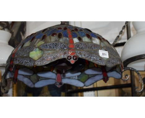 A Tiffany style ceiling pendant light