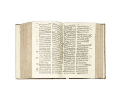 HOLINSHED (RAPHAEL)[The first and second volumes of Chronicles], vol. 3 only,  lacks title-page, early ink pen-trials, margin