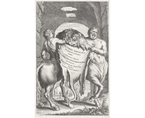 JONSTON (JOHN)Historia naturalis de quadrupetibus libri [... de avibus libri VI], 2 vol.,  engraved titles, engraved portrait