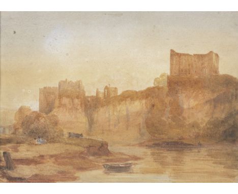 David Cox Snr. O.W.S. (British, 1783-1859)Chepstow Castle and the River Wye, a studyWatercolour 24 x 32cm (9 7/16 x 12 5/8in)