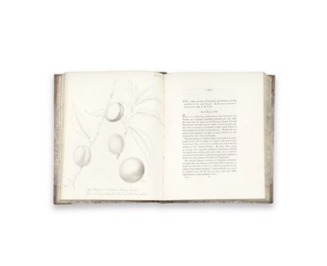 HORTICULTURAL SOCIETY OF LONDONTransactions, First Series, vol. 1-7, Second Series, vol. 1-2, and a volume of plates, togethe