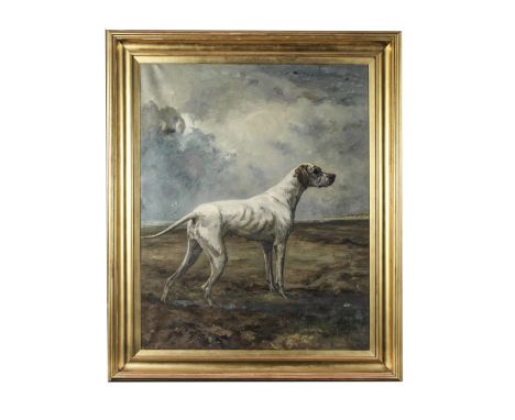 Maud Earl (British, 1863-1943)'White Light (No 2)' - a pointer catching the scentSigned and dated 'Maud Earl/1910(?)' (lower 