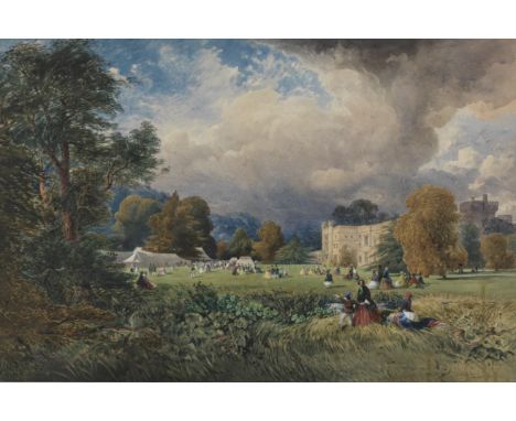 J. H. Brown (British, active mid-19th century)The twenty-first birthday celebrations of John Hungerford Arkwright at Hampton 