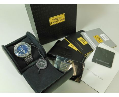 BREITLING. A Breitling Superocean Heritage 46 automatic wristwatch with stainless steel case & original bracelet strap. The b