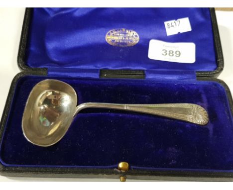 CASED SILVER BABY FEEDING SPOON BY MARTIN HALL AND CO SHEFFIELD 1901 33.4G