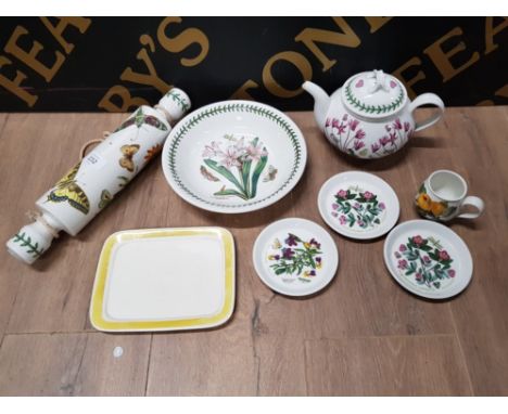 PORTMEIRION TO INCLUDE A ROLLING PIN TEAPOT BOWL ETC