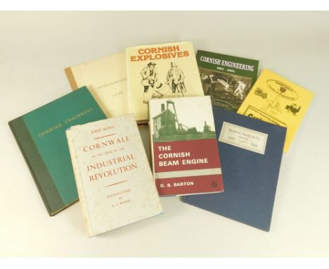J. ROWE. 'Cornwall in the Age of the Industrial Revolution'. With d/w 1953. Hollowood B. 'Cornish Engineers'. 1951. Earl B. '