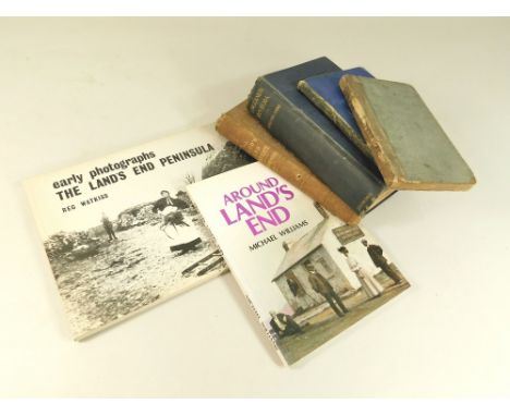 R. EDMONDS. 'The Land's End District'. Complete, small hole on spine. 1862; (Paris J.) 'Guide to Mount's Bay and the Land's E