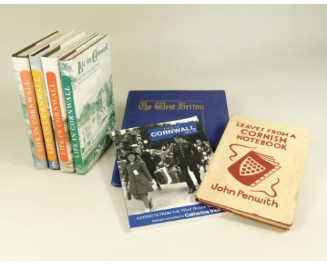 R. BARTON. 'Life in Cornwall'. 4 Vols. (Extracts from the West Briton) 1971-97. Also, two further volumes relating to the Wes