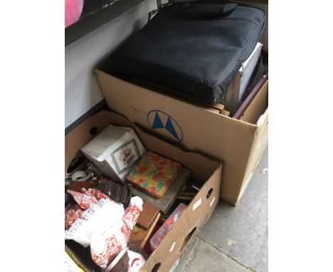 2 BOXES INC. BOXED WEATHER STATION, PRINTS, BRIC-A-BRAC