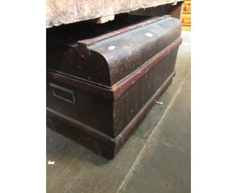A TIN TRAVEL TRUNK