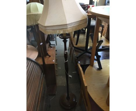 A BEECH STANDARD LAMP   H146CM