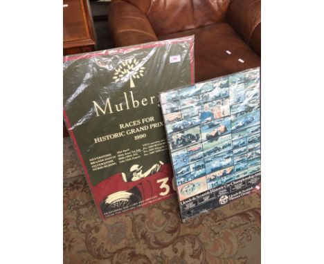 2 MOTOR RACING PRINTS