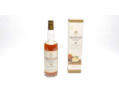 The Macallan Highland Single Malt Scotch Whisky, 10 years old, exclusively matures in selected sherry oak casks from Jerez, 4