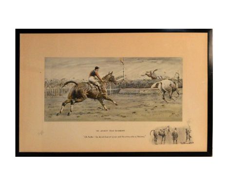 Charles "Snaffles" Johnson Payne (1884–1967)"The Worst View in Europe",pencil signed,colour lithograph, with printed remarque