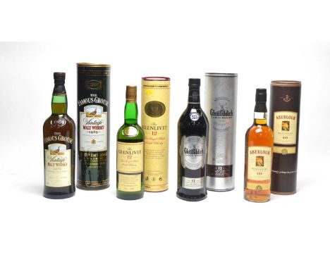 Glenfiddich Caoran Reserve Single Malt Scotch Whisky, 12 years old, 40%vol 100cl; The Glenlivet Pure Single Malt Scotch Whisk