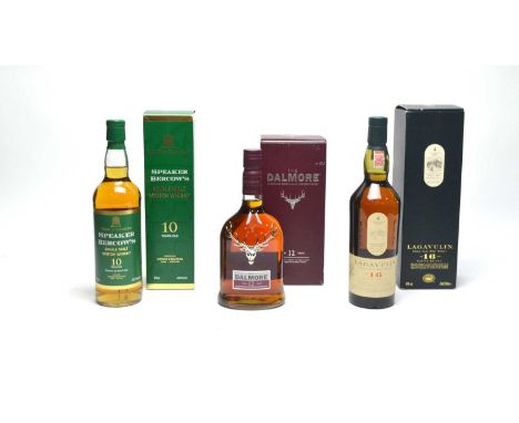 Lagavulin Single Islay Malt Whisky, 16 years old, 43%vol 70cl; The Dalmore Highland Single Malt Scotch Whisky, 12 years old, 
