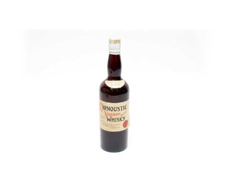 Carnoustie Liqueur Special Scotch Whisky, reserved for and bottled by the sole agents MacSymon Limited, Liverpool, one bottle