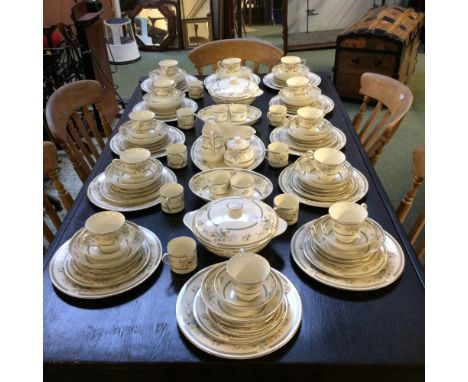 Royal Doulton 'Adrienne' full dinner tea & coffee service, a Japanese lustre ware tea service and various jugs & wares