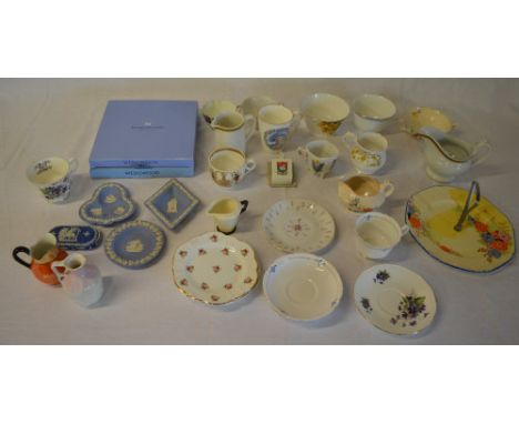 Ceramics including Wedgwood, commemorative ware, cups, saucers etc