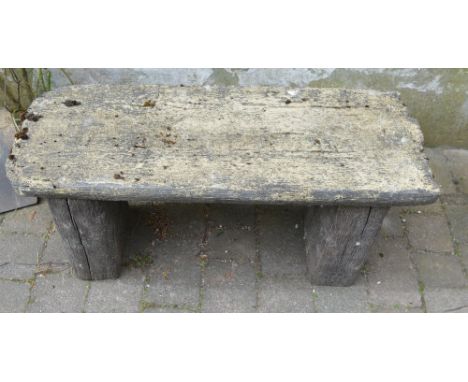 Concrete bench
