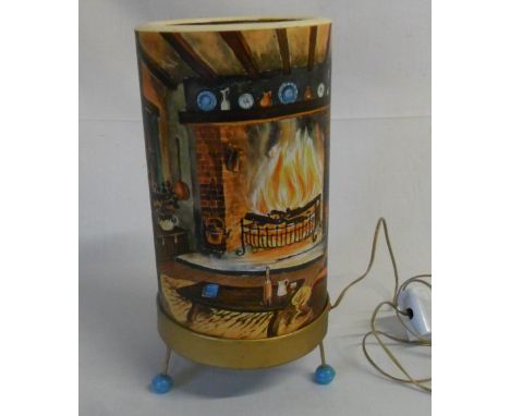 Fireside/London scene motion lamp by Lyve-Lite Lamps Ltd