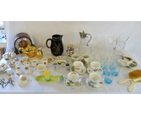 Various ceramics and glassware inc Royal Albert & Royal Worcester