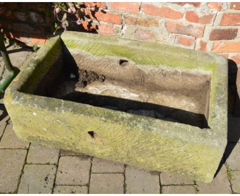 Stone trough planter (with hole in the bottom)