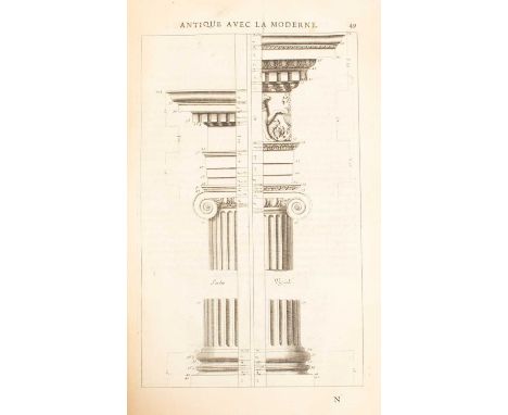 [Fréart (Roland, Sieur de Chambray)] Parallele de l'Architecture Antique et de la Moderne, Paris: Pierre Emery, Michel Brunet