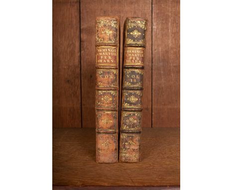 [Hemming's Cartularly] Hearne (Thomas) ed., Hemingi Chartularium Ecclesiae Wigorniensis e Codice Ms. Penes Richardum Graves, 