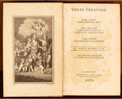 Harris (James) Three Treatises, the First concerning art, the Second concerning music, painting and poetry, the Third concern