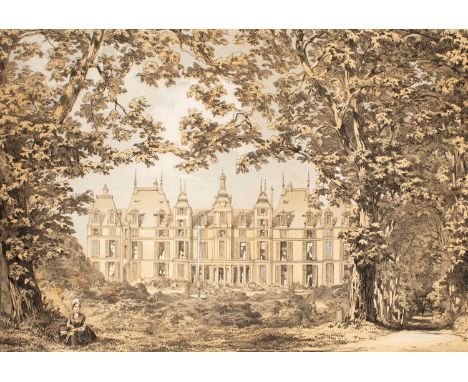 Brandling (Henry Charles) Views in the North of France, 11 (of 12) unbound large folio hand-coloured tinted lithographs, with
