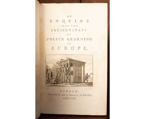 Polite Learning to include: [Bellegarde, M. l'abbé de (Jean Baptiste Morvan)] Reflexions upon the politeness of manners; with