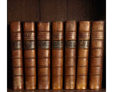 Thuani (Jac. Augustus) [Thou (Jacques Auguste de)] Historiarum sui Temporis, London: Henry Woodfall for Samuel Buckley, 1733,