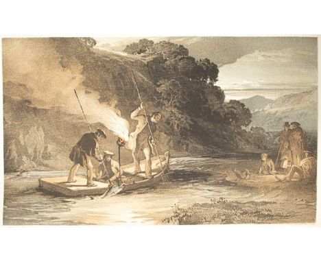 Scrope (William) The Art of Deer Stalking, London: John Murray, 1839, large 8vo, aeg, green leather with decorative gilt tool