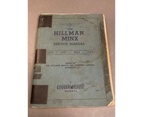 Hillman minx service manual 1936, 1937,1938,1939