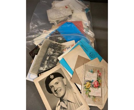 A selection of vintage postcards, photographs etc 