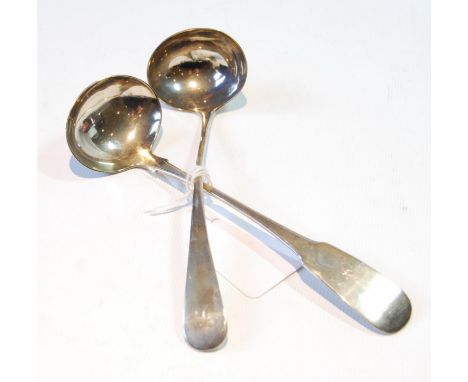 Silver toddy ladle, probably James Erskine, Aberdeen, and another, R Turner, Edinburgh 1815.&nbsp; (2) 
