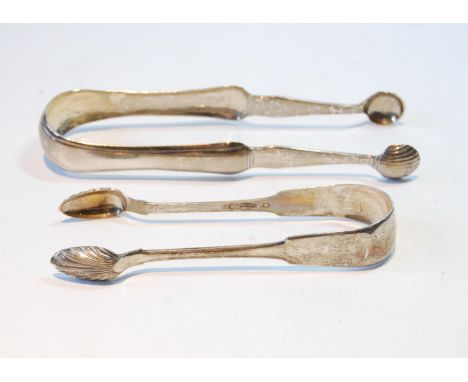 Silver sugar tongs by R &amp; R Keay, Perth, and another, A Cameron, Dundee.&nbsp; (2) 