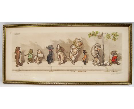 Boris O'Klein (Russian/French, 1893 - 1985)Chacun Son Tour! (Wait Your Turn!)Signed lower right and titled lower left in penc