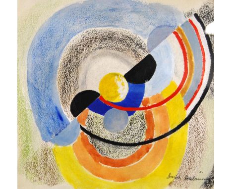 After Sonia Delaunay (French, 1885 - 1979) Abstract Signed lower right, lithograph, 34.5cm x 38cm.&nbsp; ARR