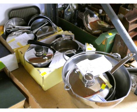 Cookware, saucepans, frying pans, jam pan etc for gas and ceramic hobs