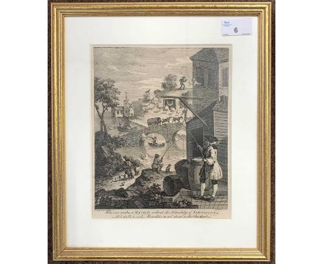 Luke Sullivan (Irish, 1705-1711), Satire on False Perspective: Frontispiece to "Kirby's Perspective", after William Hogarth, 