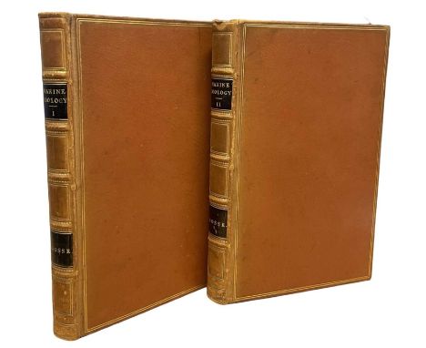 PHILIP HENRY GOSSE: A MANUAL OF MARINE ZOOLOGY, London, John Van Voorst, 1855. In 2 volumes, full calf blocked in gilt (2)
