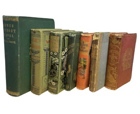 WILDLIFE INTEREST: 7 Titles: THE REV J G WOOD: HOMES WITHOUT HANDS, London, longmans, Green and Co, 1865; W PERCIVAL WESTELL: